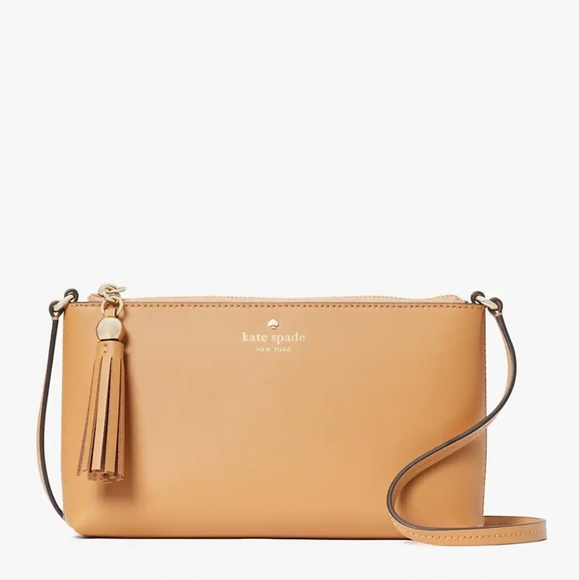Kate Spade Ivy Street Amy Crossbody Bag Purse Tiramisu Mousse - Picture 1 of 16